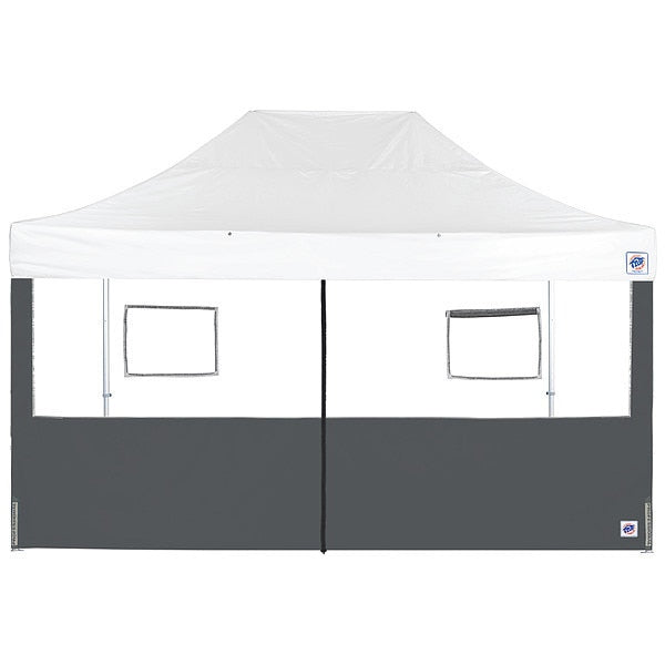 Food Booth Middle Zipper Sidewall, Gray