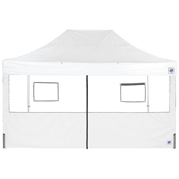Food Booth Middle Zipper Sidewall, White