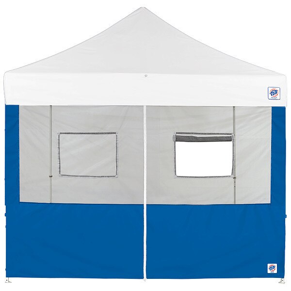 Food Booth Middle Zipper Sidewall, Blue
