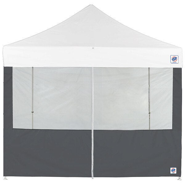 Food Booth Middle Zipper Sidewall, Gray