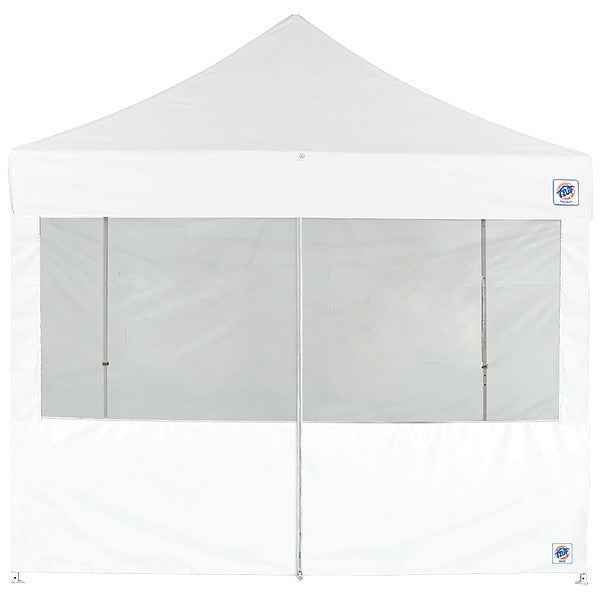Food Booth Middle Zipper Sidewall, White