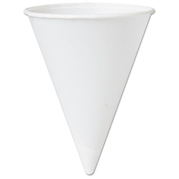 Cone Water Cup, Paper, 4.25 oz., Wt, PK5000