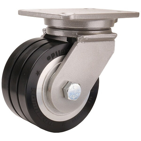 Plate Caster, Steel, 3/4