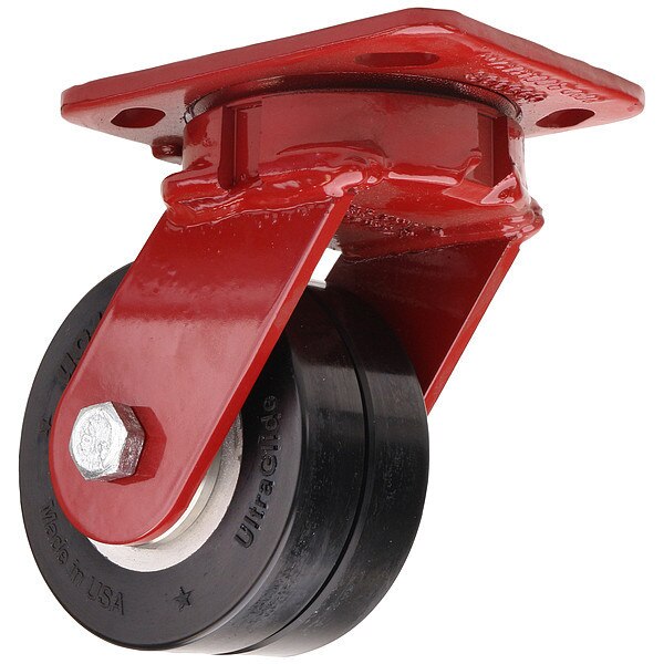 Plate Caster, Steel, 1/2