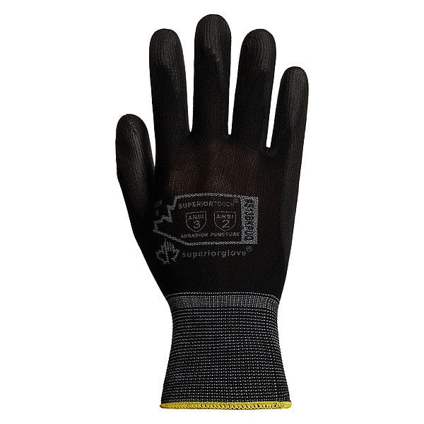 13ga Blk Nylon PU Palm 9, PR