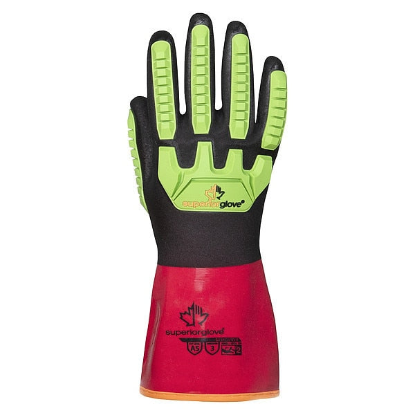 Gloves, A4 Cut, Impact-Resistant, PVC, 7, PR