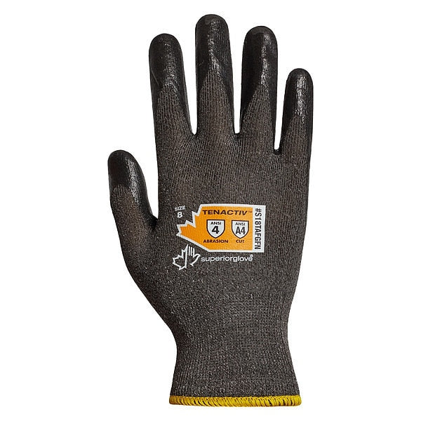Cut Resistant Gloves, Nitrile, 9 Sz, PR