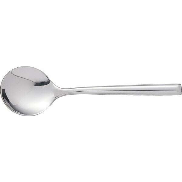 Bouillon Spoon, 5 7/8 in L, Silver, PK12