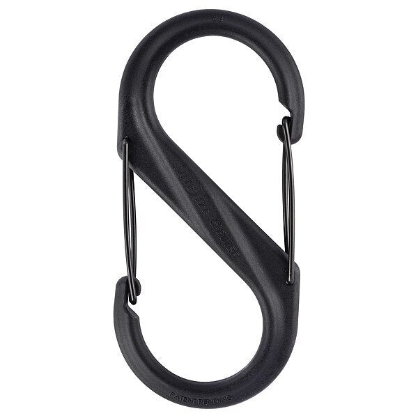 Carabiner Clip, 8 In., Glass Filled Nylon