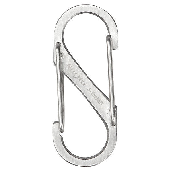 Double Gated Carabiner, 1-9/16 In., PK2
