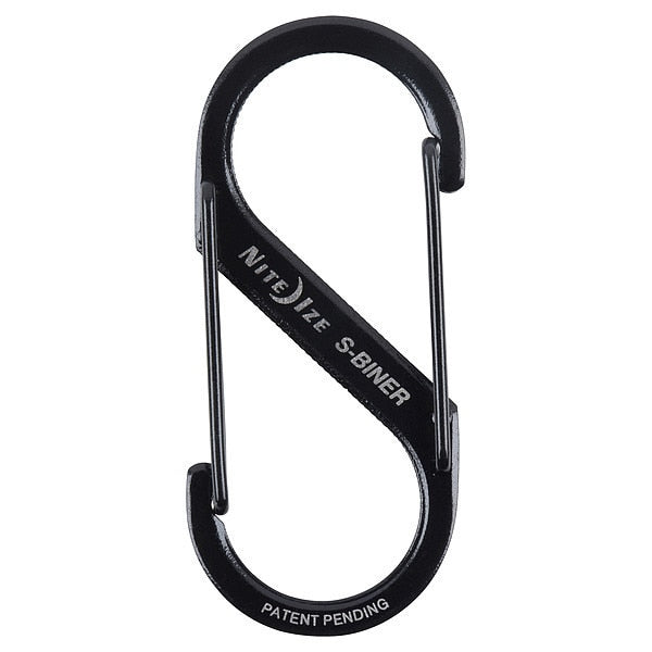 Double Gated Carabiner, 2 In., Black