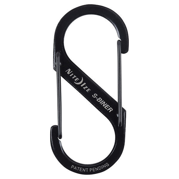 Double Gated Carabiner, 2-5/8 In., Black