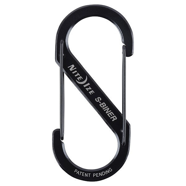 Double Gated Carabiner, 4-3/8 In., Black