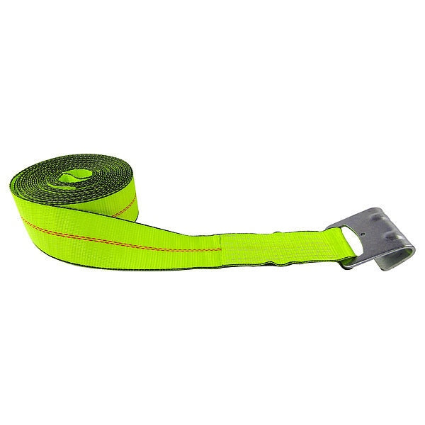 Tiedown, Winch Strap, WLL5000 lb, Flat Hook