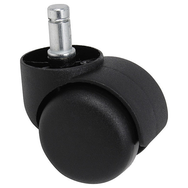 Caster Set, Black, 300 lb Cap., 2 in dia.
