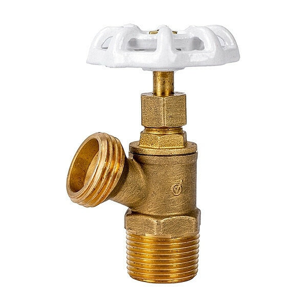 LF Brass Boiler Drain, Male, NPT, 1/2