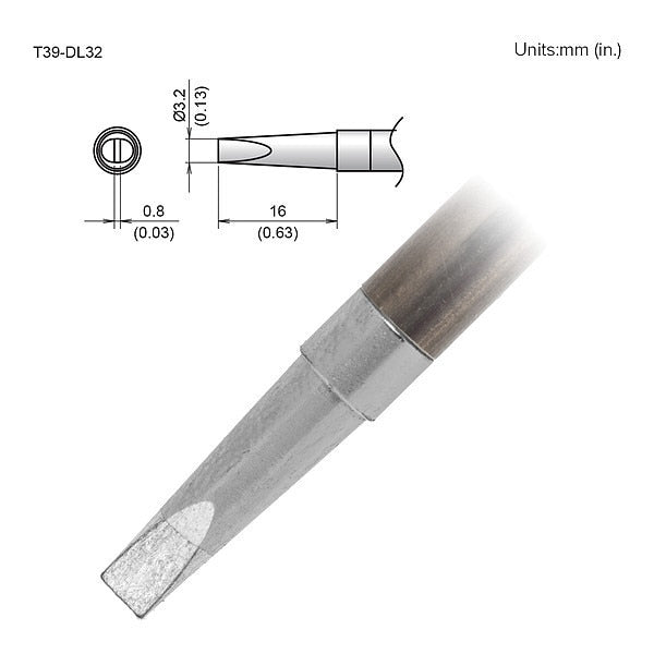 TIP, CHISEL, 3.2 X 16MM, FX-9701/9702