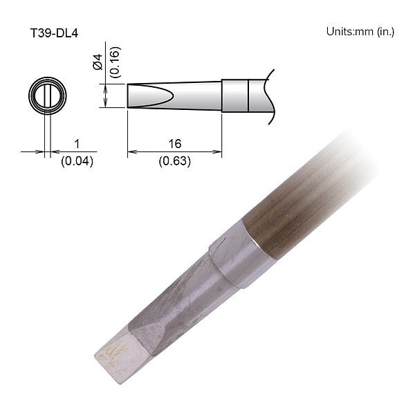TIP, CHISEL, 4 X 16MM, FX-9701/9702