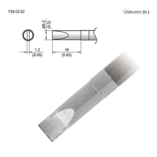 TIP, CHISEL, 5.2 X 16MM, FX-9701/9702