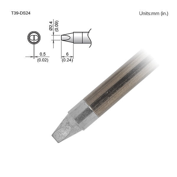 TIP, CHISEL, 2.4 X 6MM, FX-9701/9702