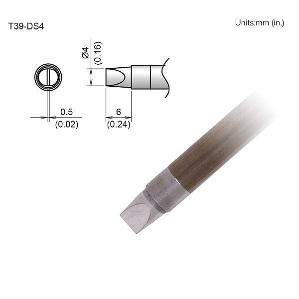TIP, CHISEL, 4 X 6MM, FX-9701/9702