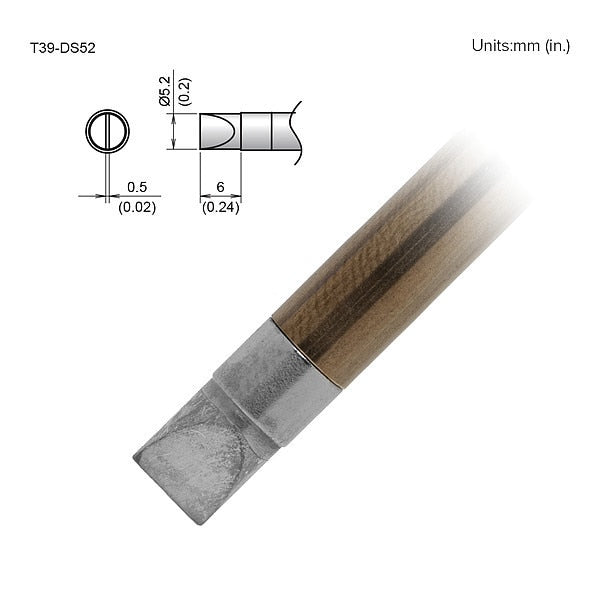 TIP, CHISEL, 5.2 X 6MM, FX-9701/9702