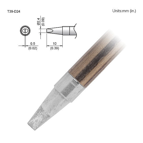 TIP, CHISEL, 2.4 X 10MM, FX-9701/9702