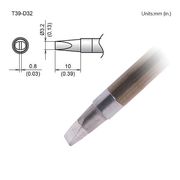 TIP, CHISEL, 3.2 X 10MM, FX-9701/9702