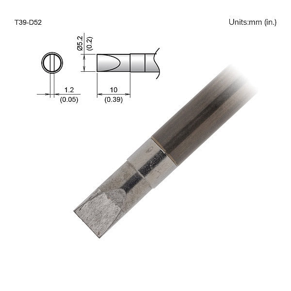 TIP, CHISEL, 5.2 X 10MM, FX-9701/9702