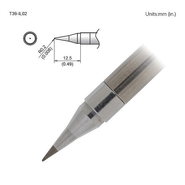 TIP, CONICAL, R0.2 X 12.5MM, FX-9701/9702