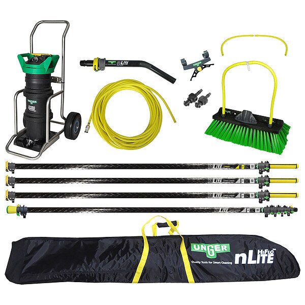 Water-Fed Window Cleaning System, Black