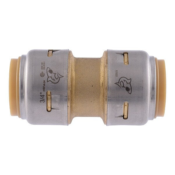 Coupling, Potable Water, Push-Fit, Brass