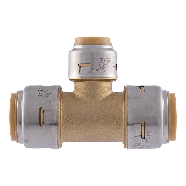 Union Tee, Potable Water, Brass, Push-Fit