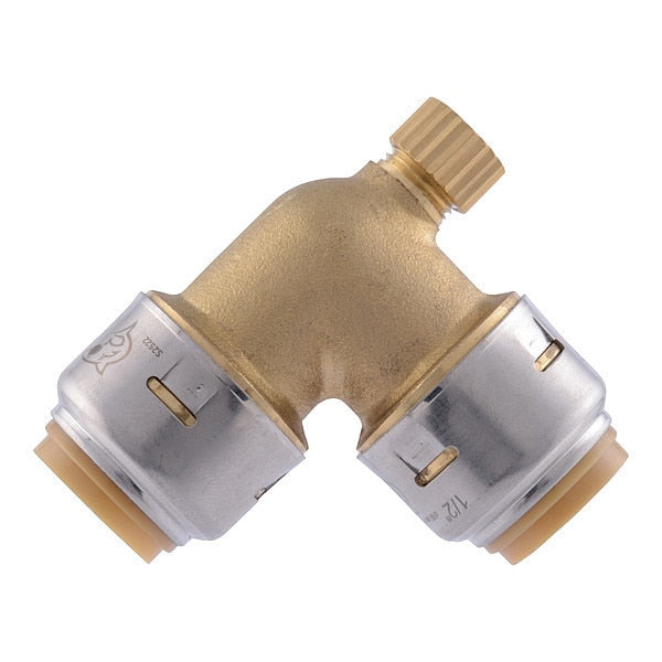 Elbow, Potable Water, Push-Fit, Brass