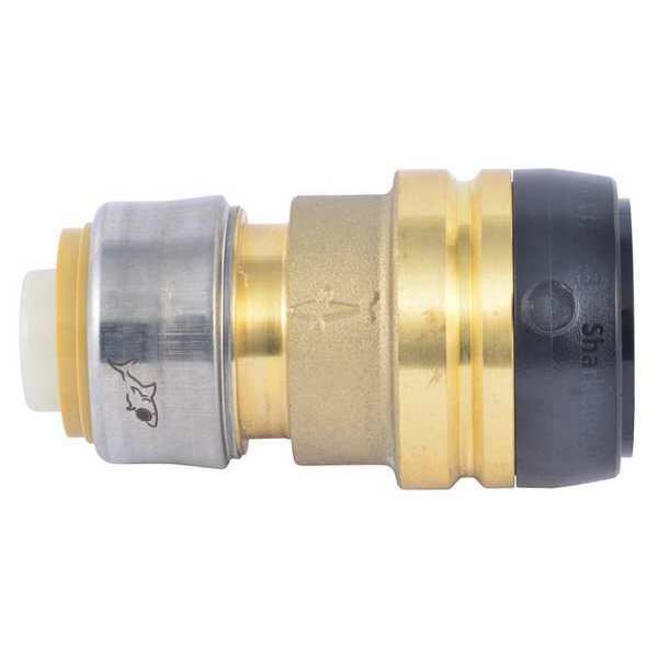 DZR Brass Reducing Coupling, 1-1/4 in Tube Size