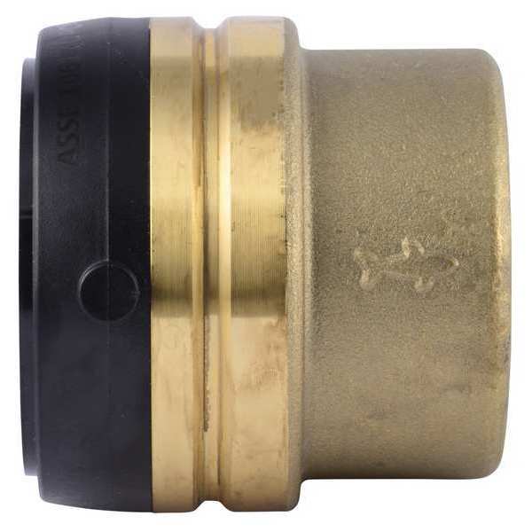 DZR Brass End Stop, 2 in Tube Size