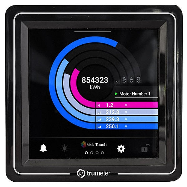 Touch Screen Power Meter, 250, NEMA Rating