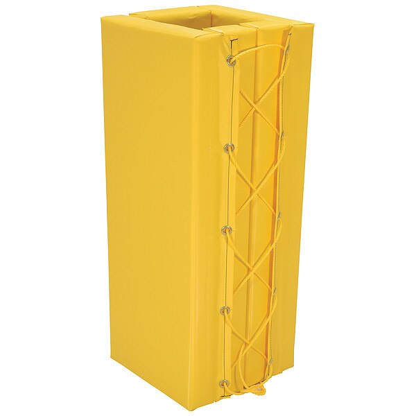 Column Protector, Yllw, 36inH, 18inW, Square