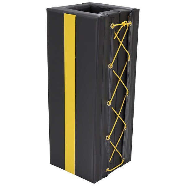 Column Protector, Blck, 36inH, 16inW, Square