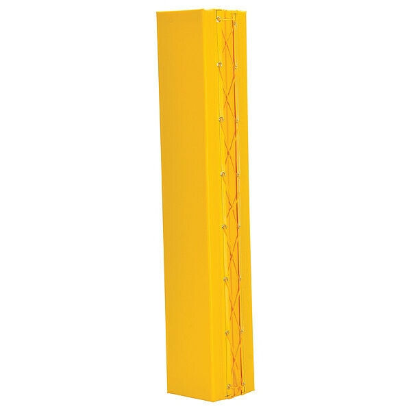 Column Protector, Yllw, 72inH, 12inW, Square