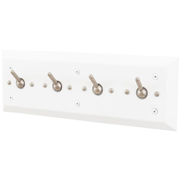 Security Hook, 4 Hook, 7/8In D, EnviroGlaze