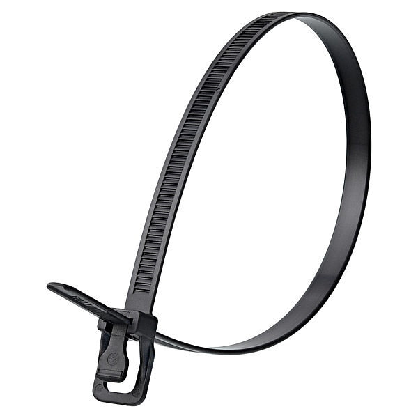 Releasable Tie, UV Black, Nylon, PK20