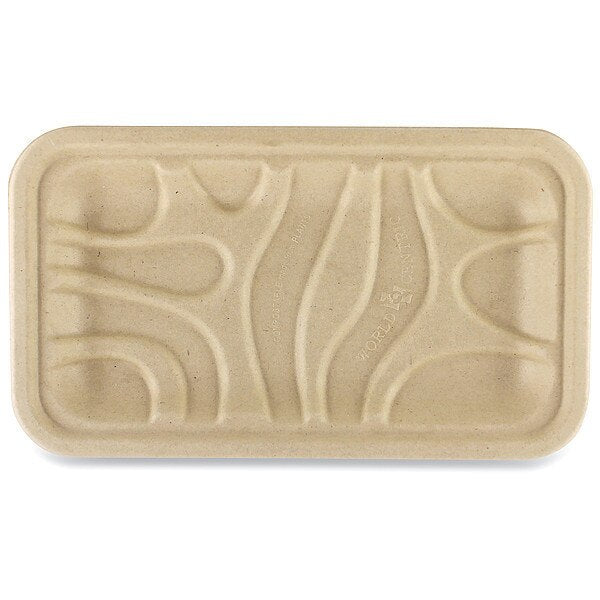 Disp Food Tray, Brown, 8 1/4 in W, PK500