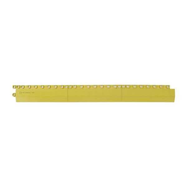 Female Mat Edging, Yellow, 36 in L x 3 in W, Nitrile Rubber, 5/8
