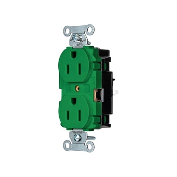 Receptacle, 1/2 hp, 125V AC, NEMA 5-15R