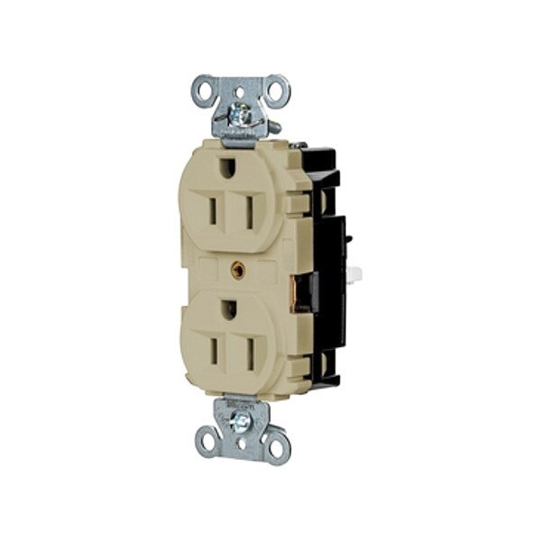 Receptacle, 1/2 hp, 125V AC, NEMA 5-15R