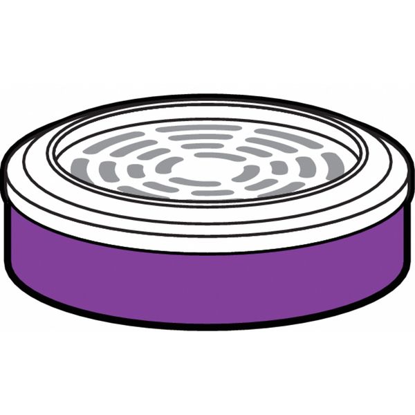 Filter, Bayonet, P100, Magenta, 2 PK, NIOSH 42 CFR 84