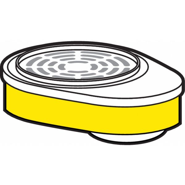 Cartridge, Bayonet, OV, CL, SD, CD, HC, Yellow, 2 PK, NIOSH 42 CFR 84