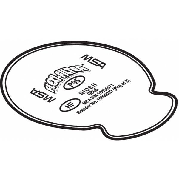 Filter, Bayonet, N95, White, 2 PK, NIOSH