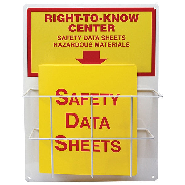 Right-To-Know Center, English, 20 in. H